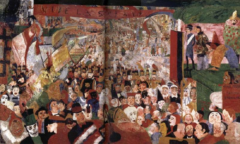 James Ensor The Entry of Christ into Brussels china oil painting image